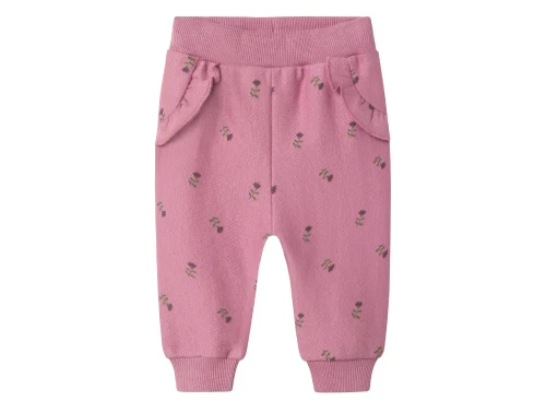 Name It mauve orchid blomstrede sweatbukser